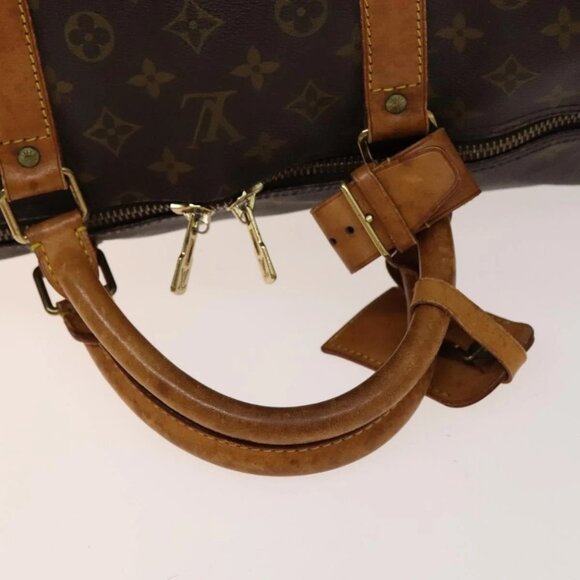 LOUIS VUITTON Monogram Keepall Bandouliere 60 Boston Bag M41412 LV Auth 140306 - Picture 9 of 16